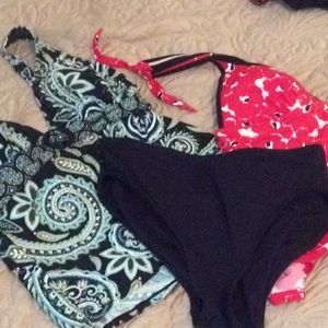 Tankini set  2 tops 1 pr briefs
